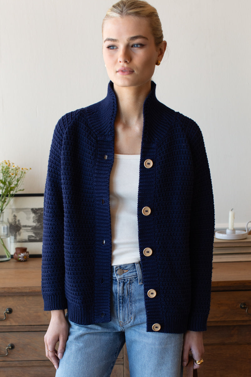 Playa Cardigan - Navy Tanguis