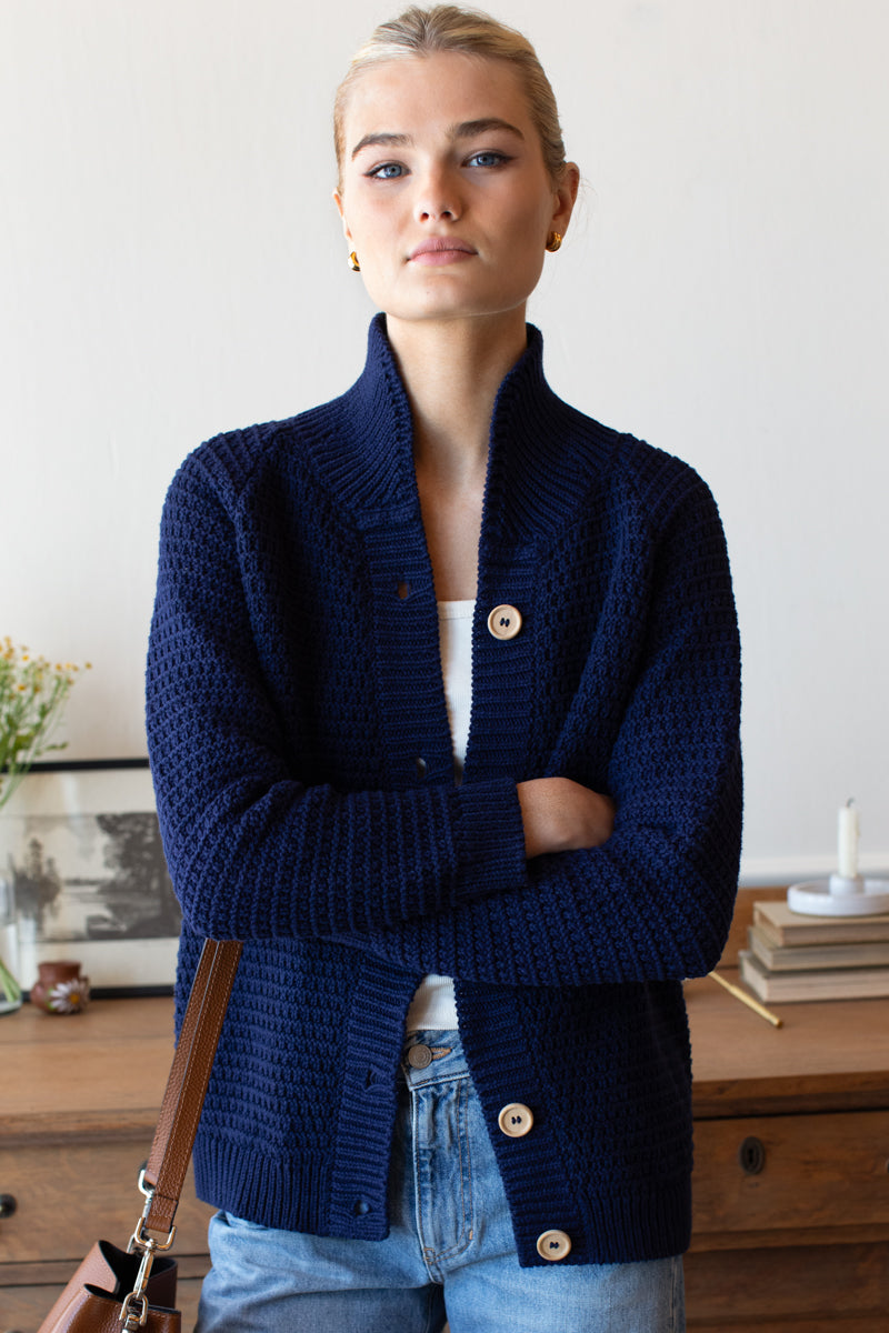 Playa Cardigan - Navy Tanguis
