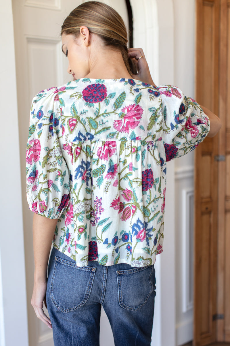 Puff Isla Top - Laurent Organic