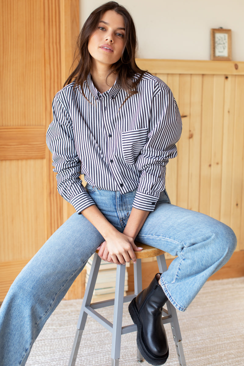 Ryan Shirt - Black Stripe