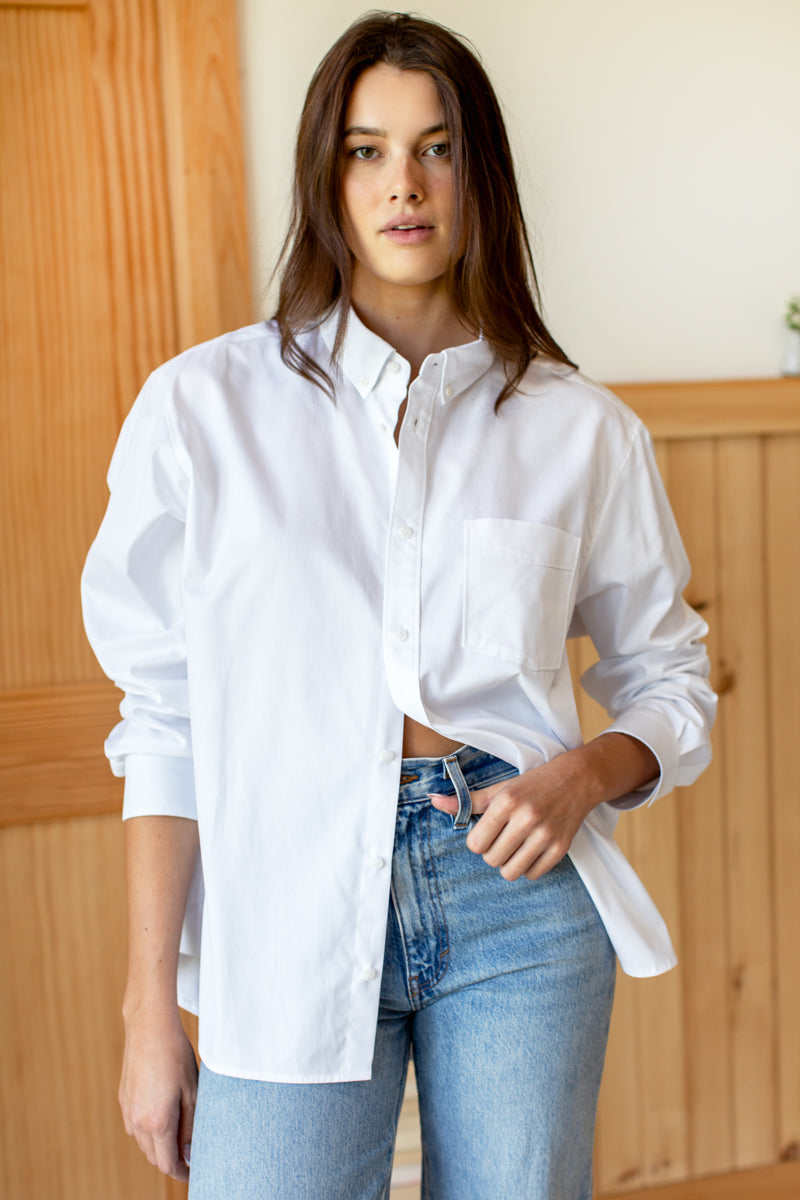 Ryan Shirt - White Poplin