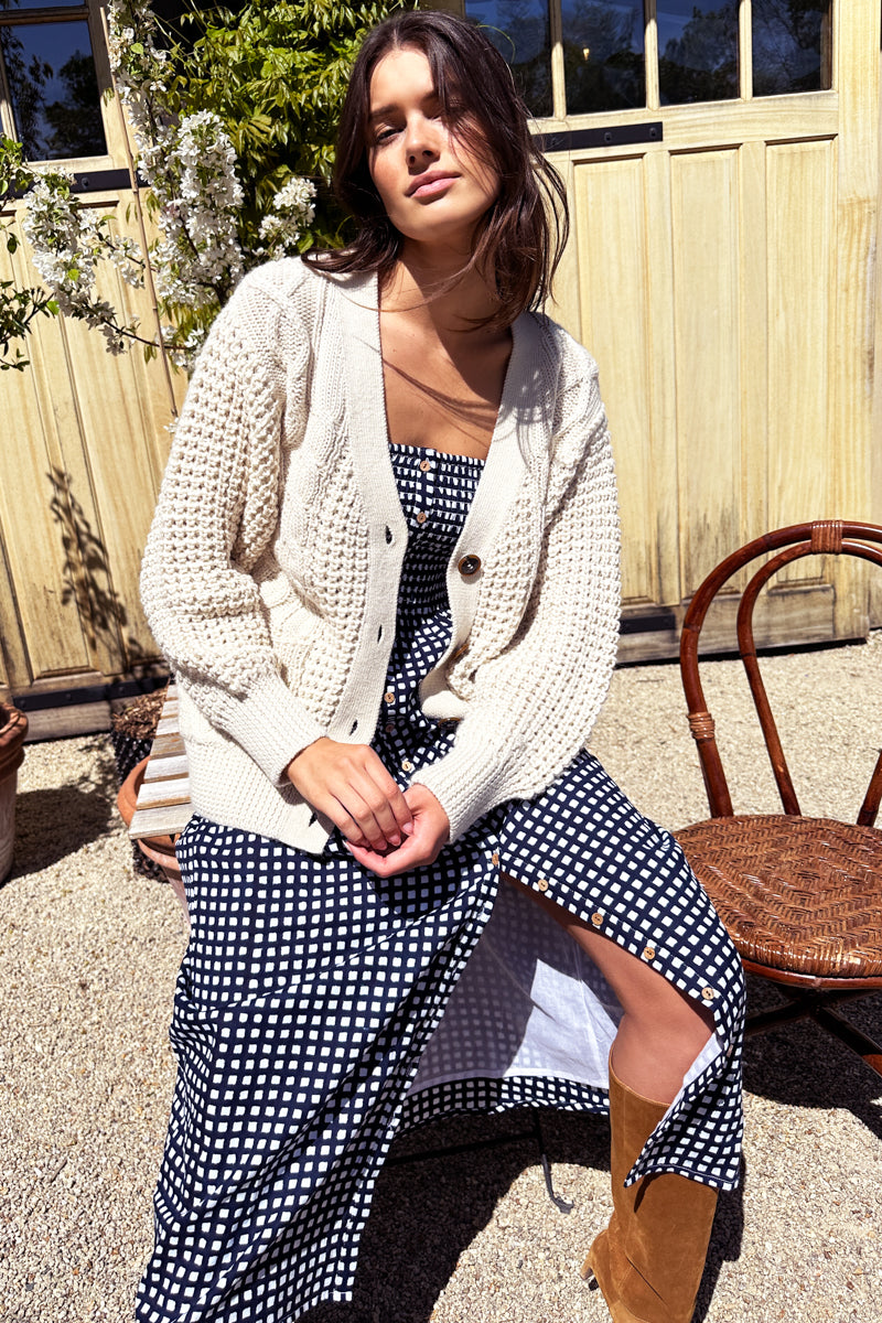 Santiago Sundress - Maritime Gingham Organic