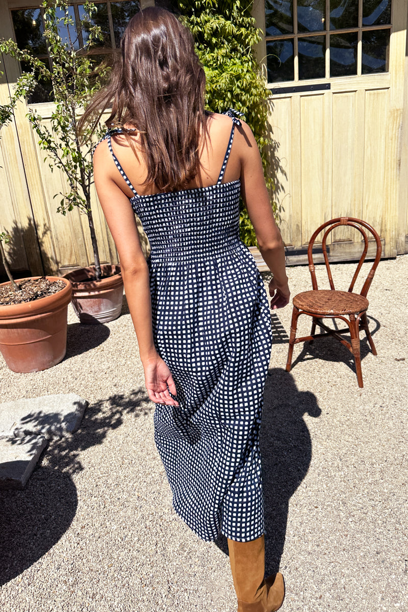 Santiago Sundress - Maritime Gingham Organic
