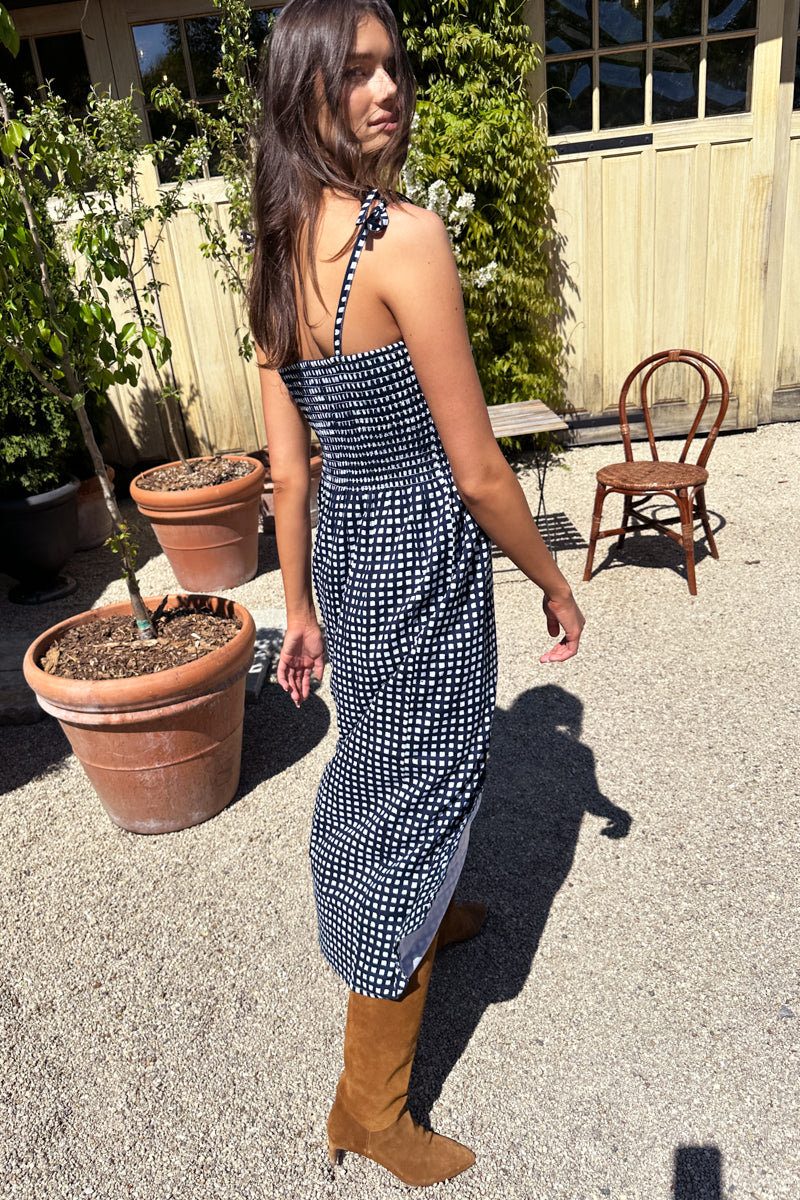Santiago Sundress - Maritime Gingham Organic