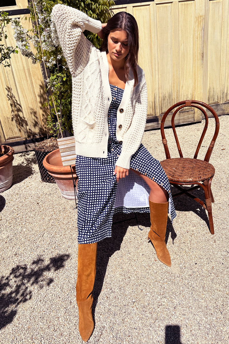 Santiago Sundress - Maritime Gingham Organic