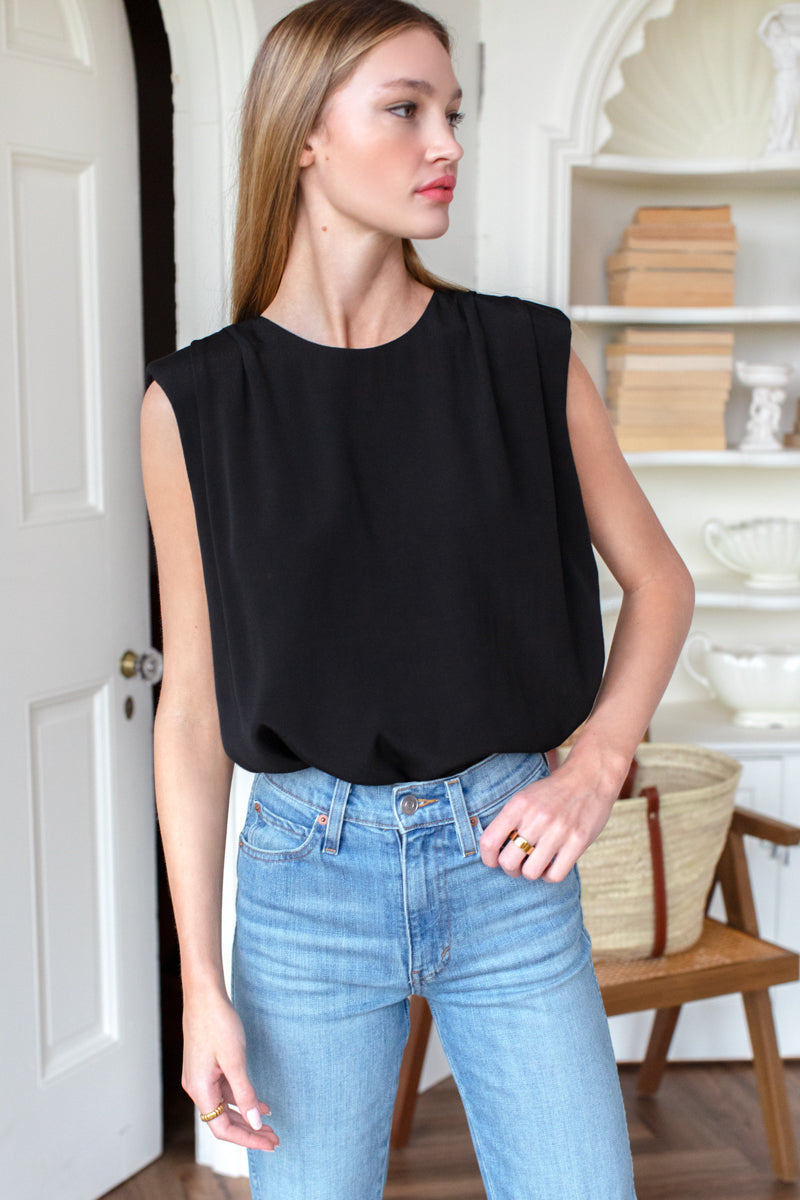 Sleeveless Blouse - Black