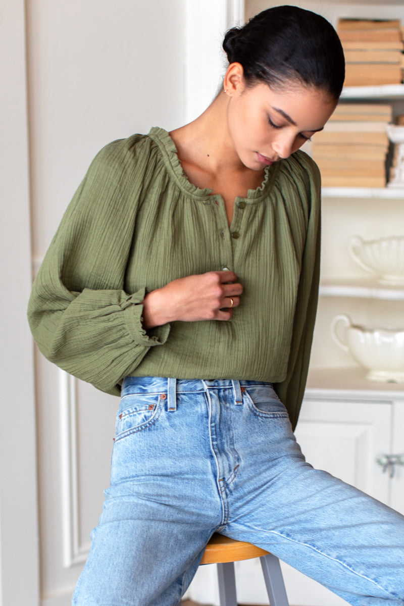 Soft Shirt - Dried Herb Crinkle Organic
