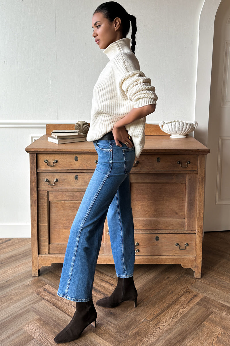 Thrifted Gem Ankle - Vintage Blue