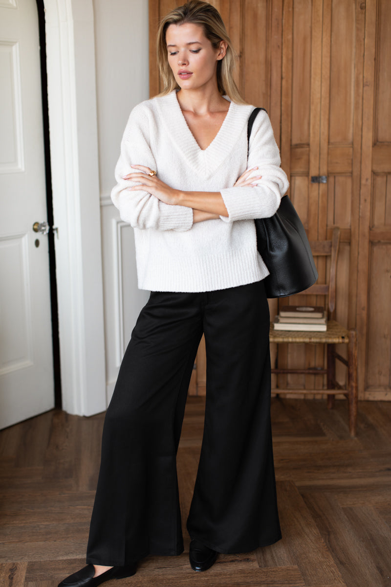 Tulip Trouser - Black Tencel