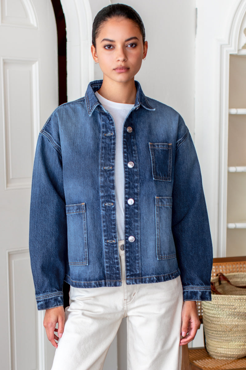 Utility Shirt Jacket - Rebound Indigo Wash