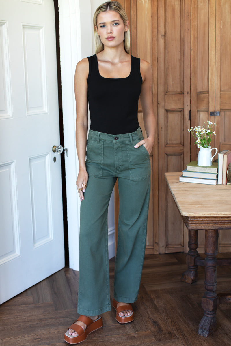 Vintage Army Pant Long - Vintage Green