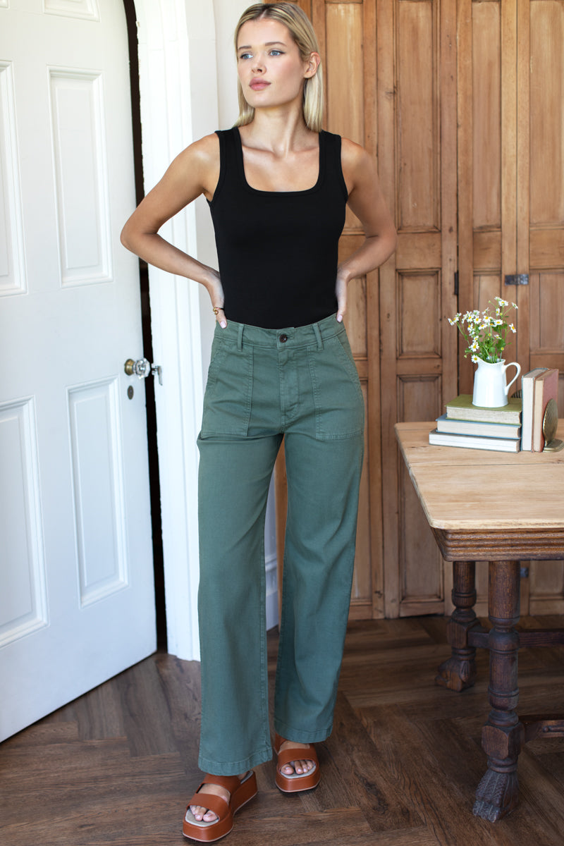 Vintage Army Pant Long - Vintage Green