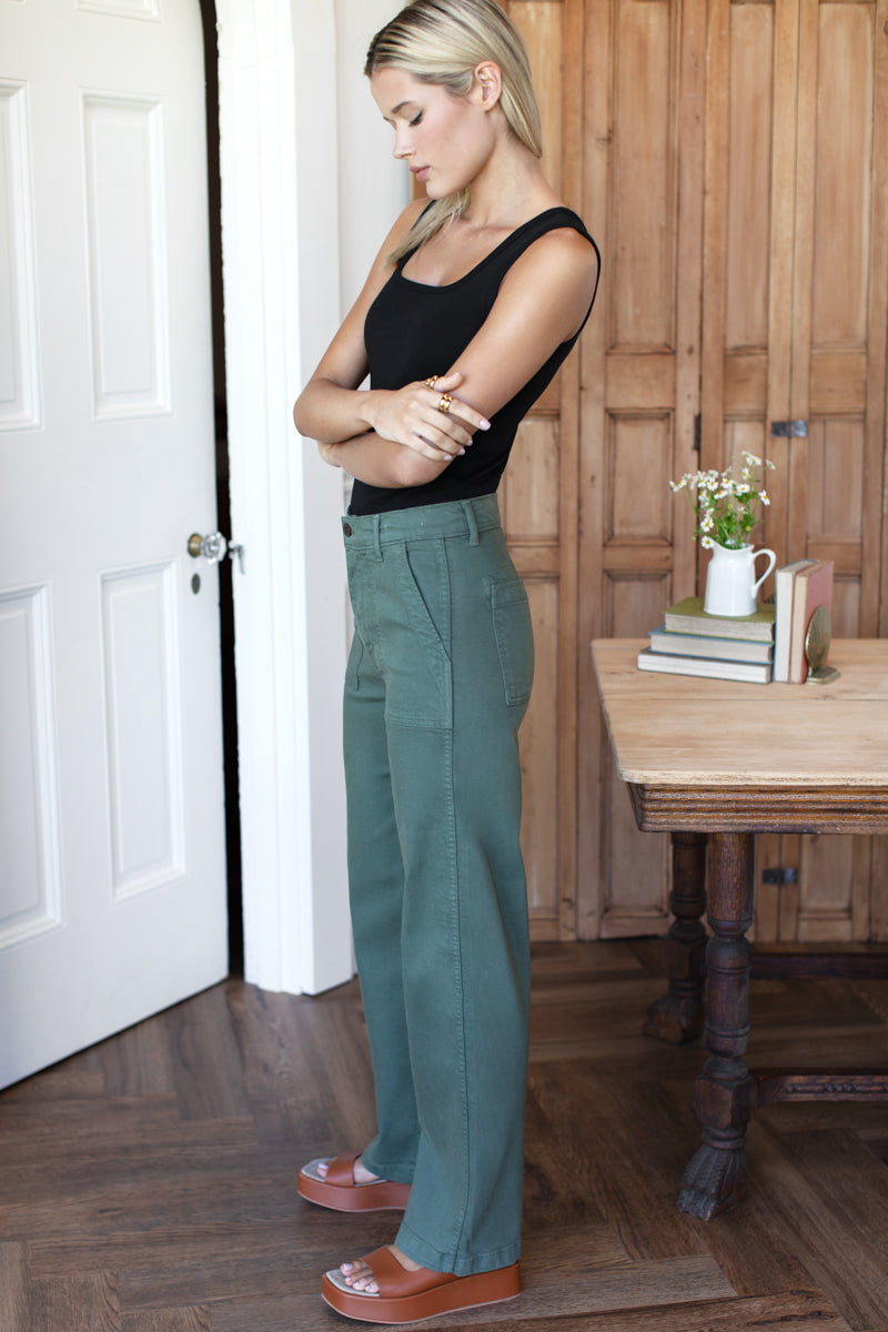 Vintage Army Pant Long - Vintage Green