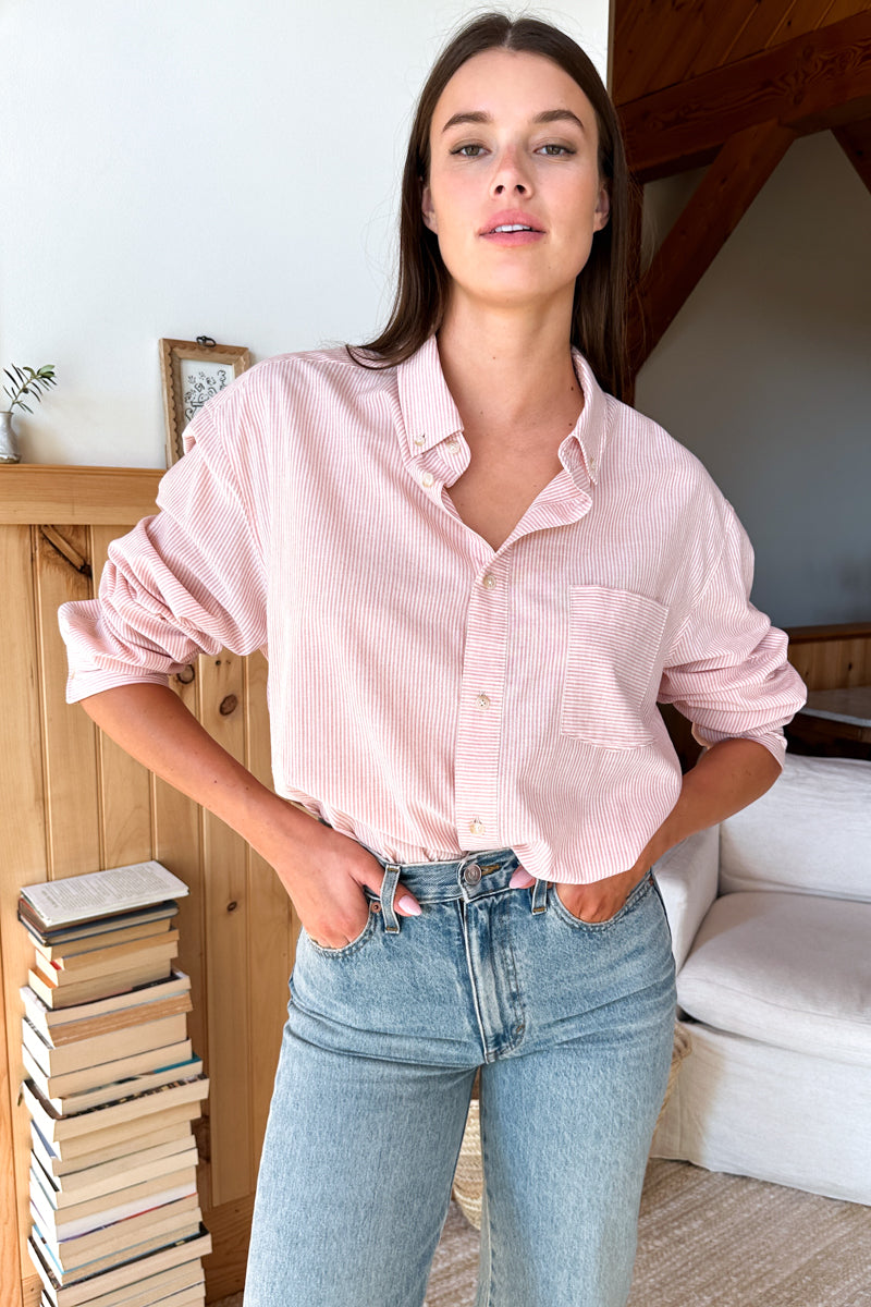Ryan Shirt - Rose Stripe