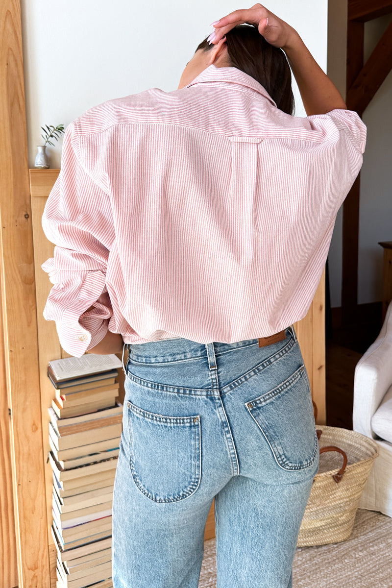 Ryan Shirt - Rose Stripe