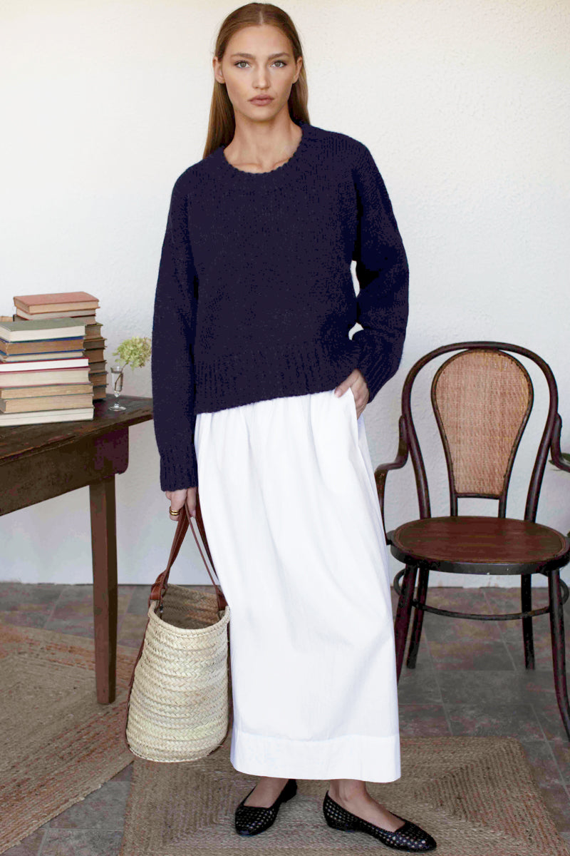 Wide Hem Skirt - Cloud White