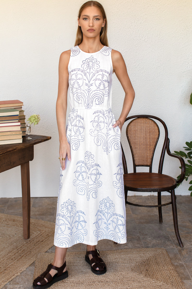 Studio Sundress  - Maeve Outline Indigo