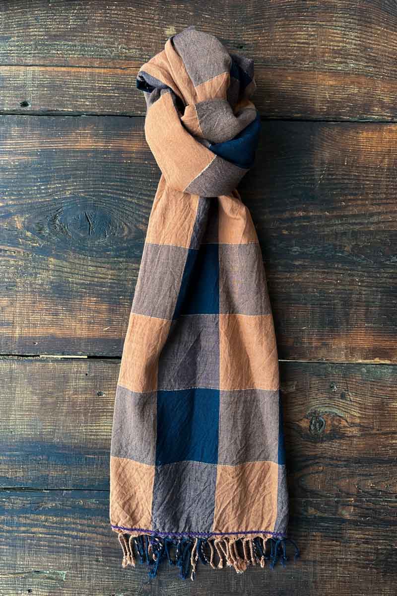 Handloom Scarf - Autumn Check