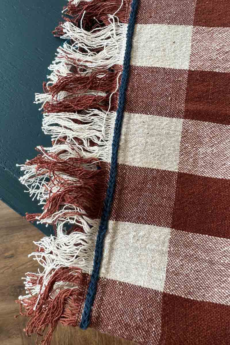 Plaid Napkin Set - Rust