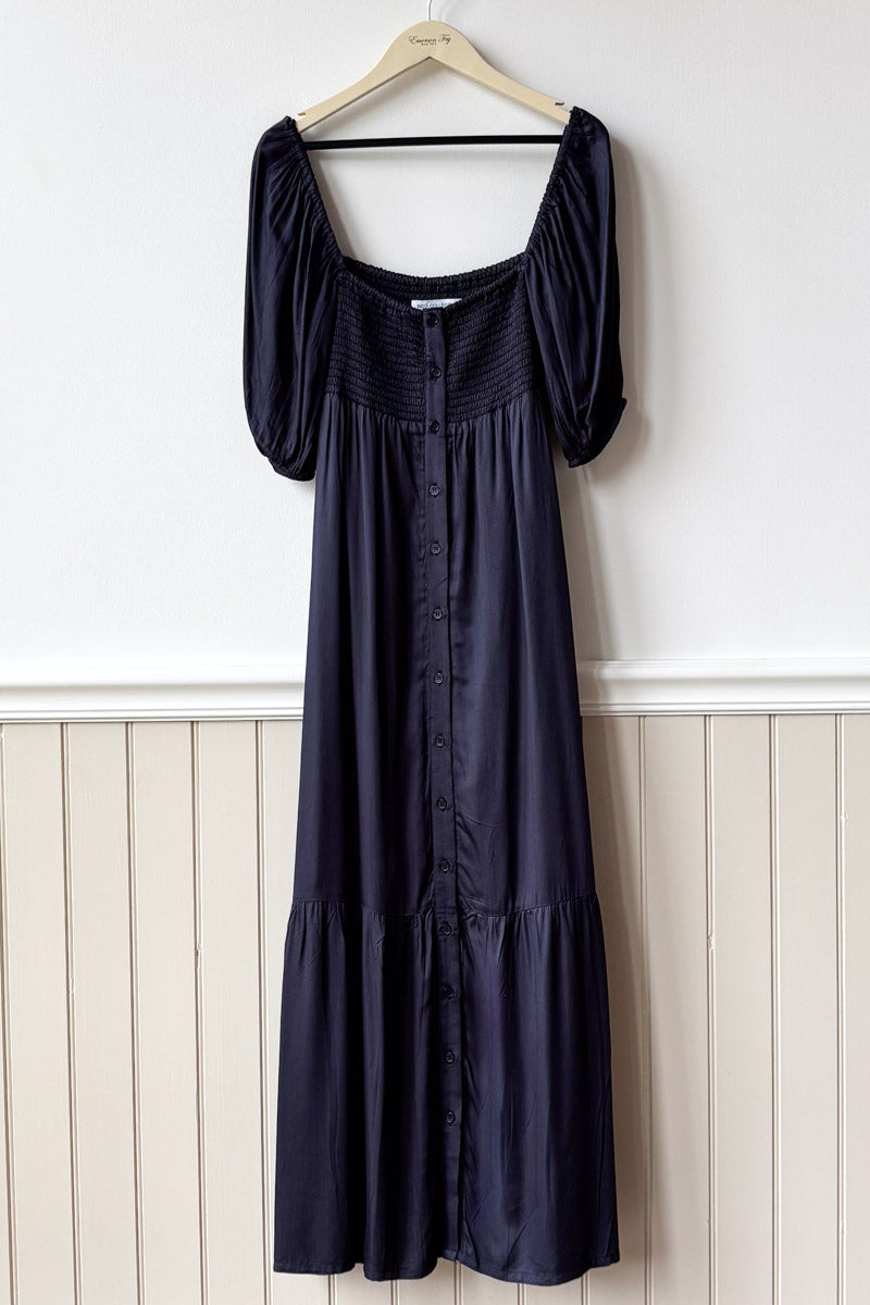 Santiago 3 Maxi Dress - Midnight Satin