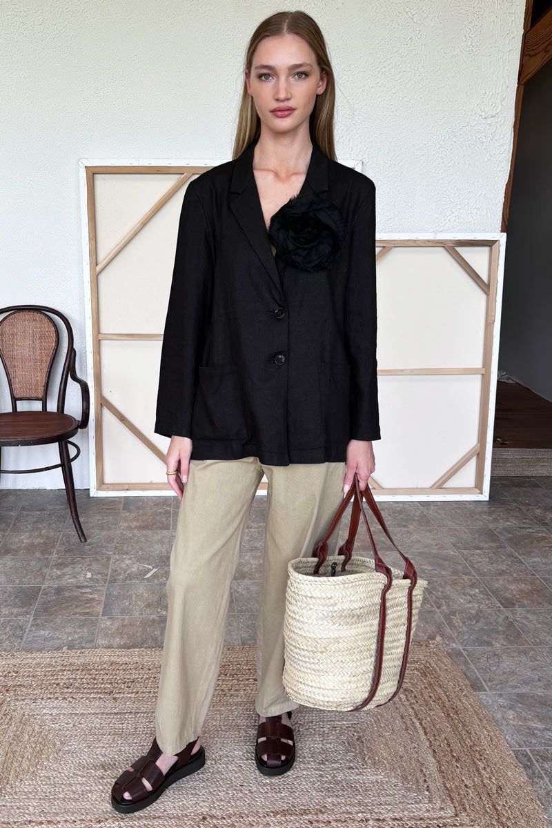 Studio Barrel Chino - Pale Khaki Organic