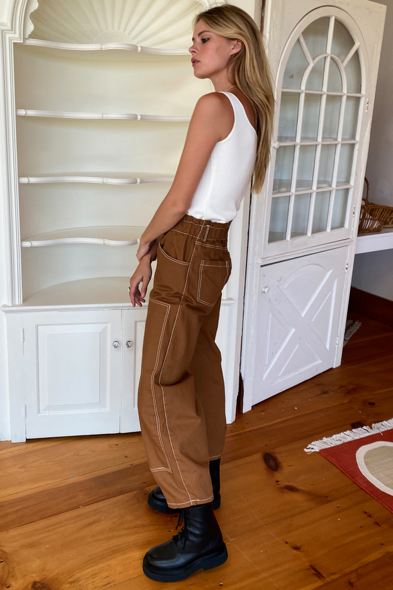 Barrel Work Pant - Caramel Organic