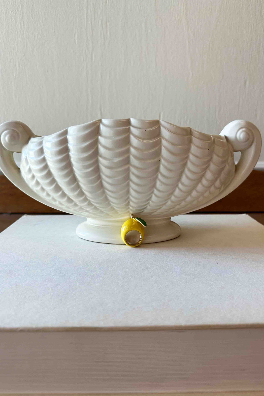 Enamel Lemon Ring  OS
