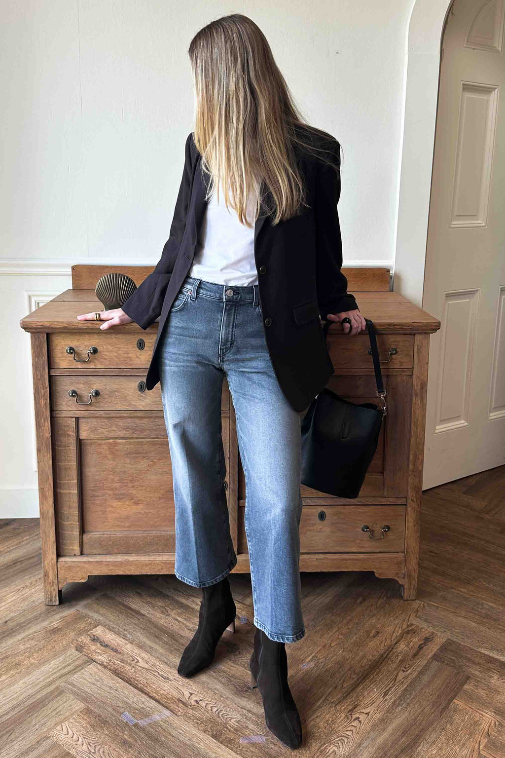 Thrifted Gem Ankle - Grey Nova