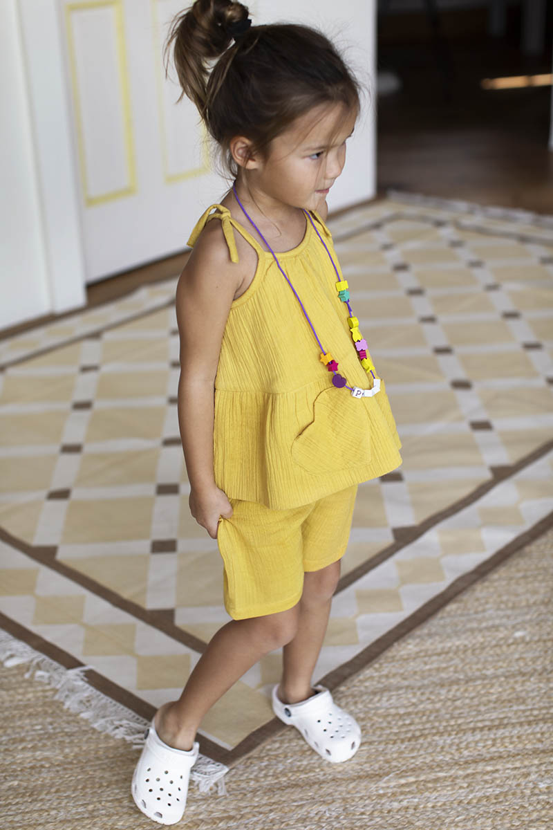 Little Fry Sunshine Shorts - Marigold Organic