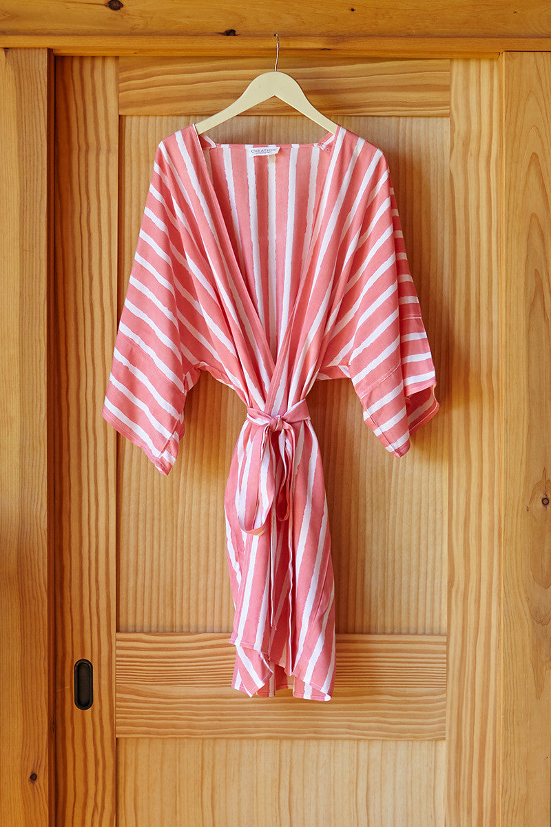 Kimono - Watermelon Stripe