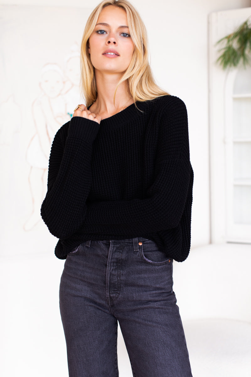 Daily Sweater - Black Organic