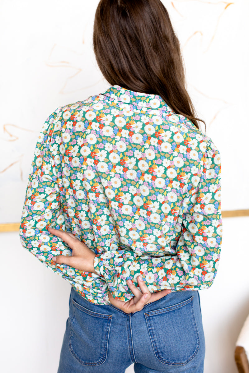 Frankie Blouse - Meadow Flower Print