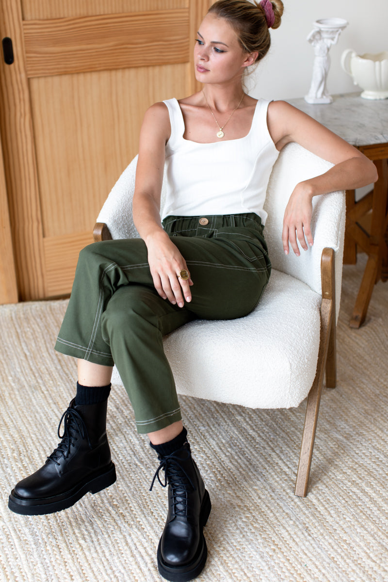 Orchard Pant 2 - Army Green Organic