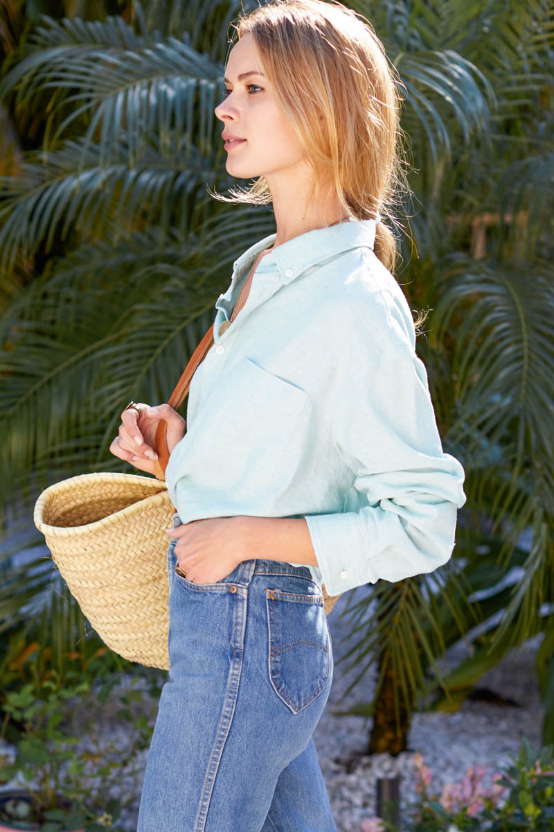 Ryan Shirt - Nile Blue Hemp Organic
