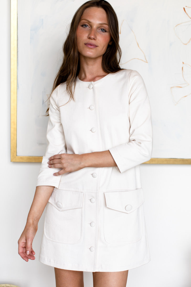 Gio Mod Dress - Salt