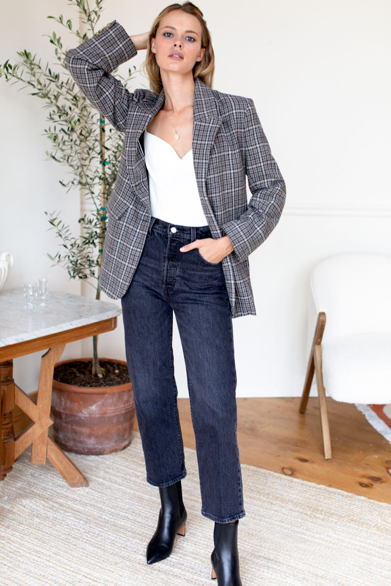 Jude Jacket - Grey Tweed