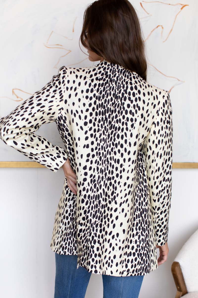 Wingtip 2 Dinner Jacket - Leopard Linen