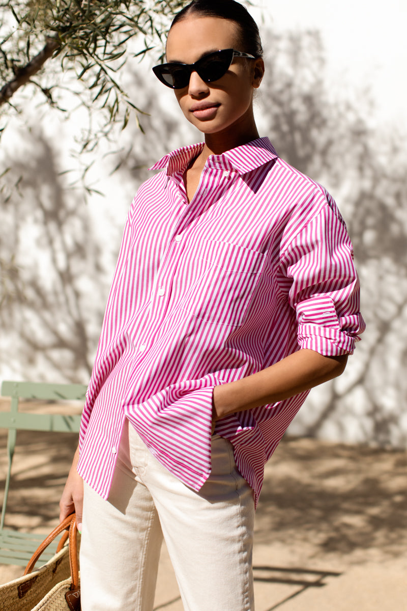Ryan Shirt - Miller Stripe Pink
