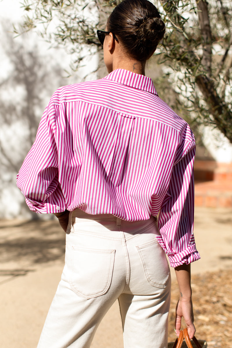 Ryan Shirt - Miller Stripe Pink