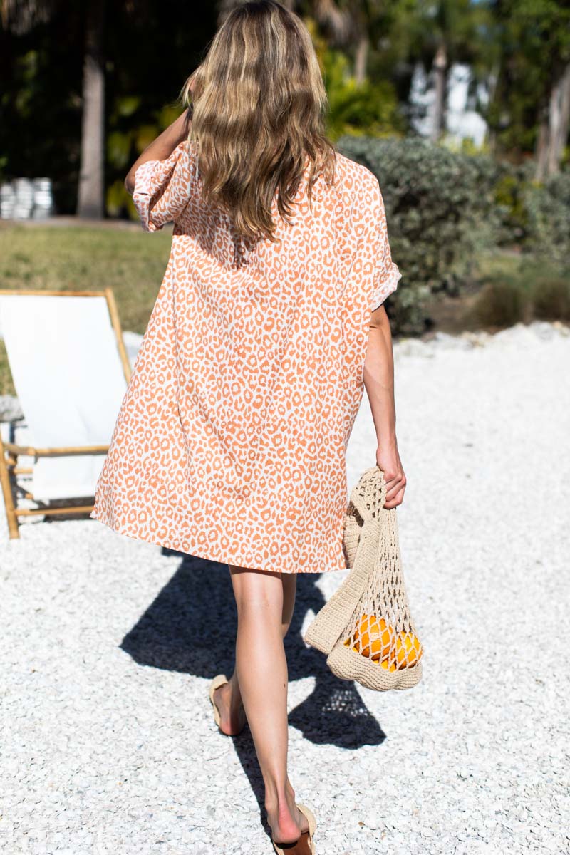 Baja Caftan - Sunbaked Leopard Organic