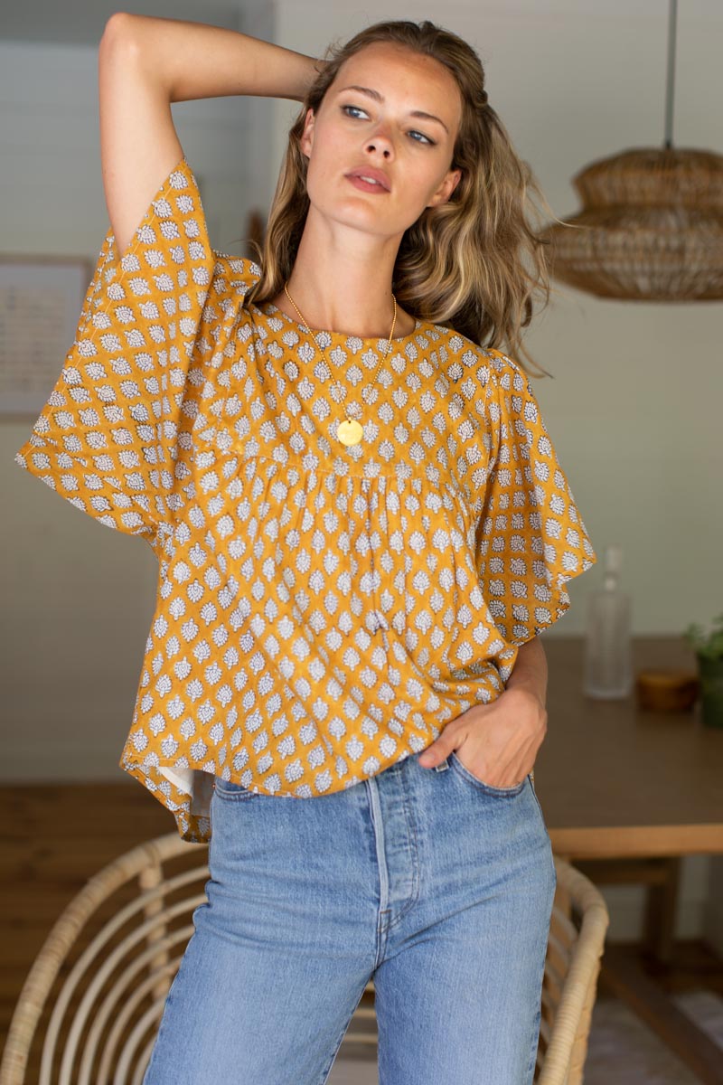 Basalie Top - Sisters Yellow Organic