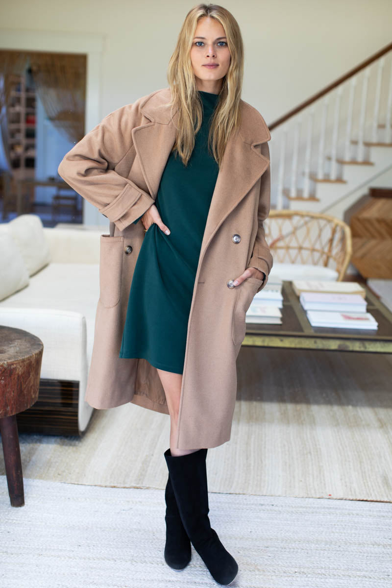 Edie Turtleneck Dress - Pine