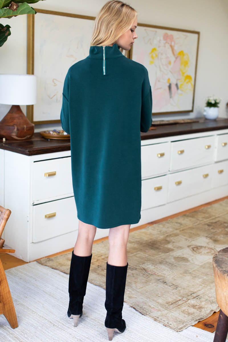 Edie Turtleneck Dress - Pine