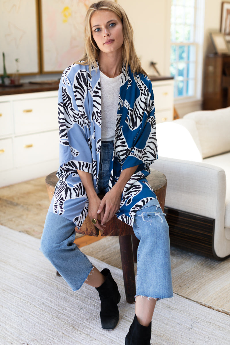 Fete Kimono - Zebra Patchwork