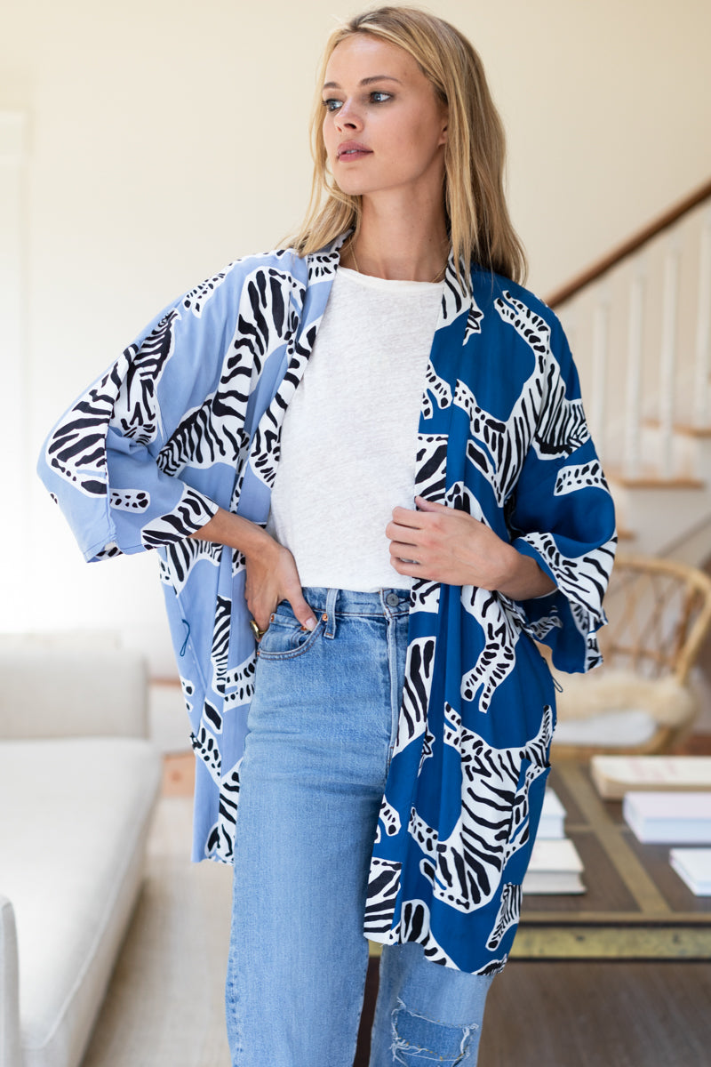Fete Kimono - Zebra Patchwork