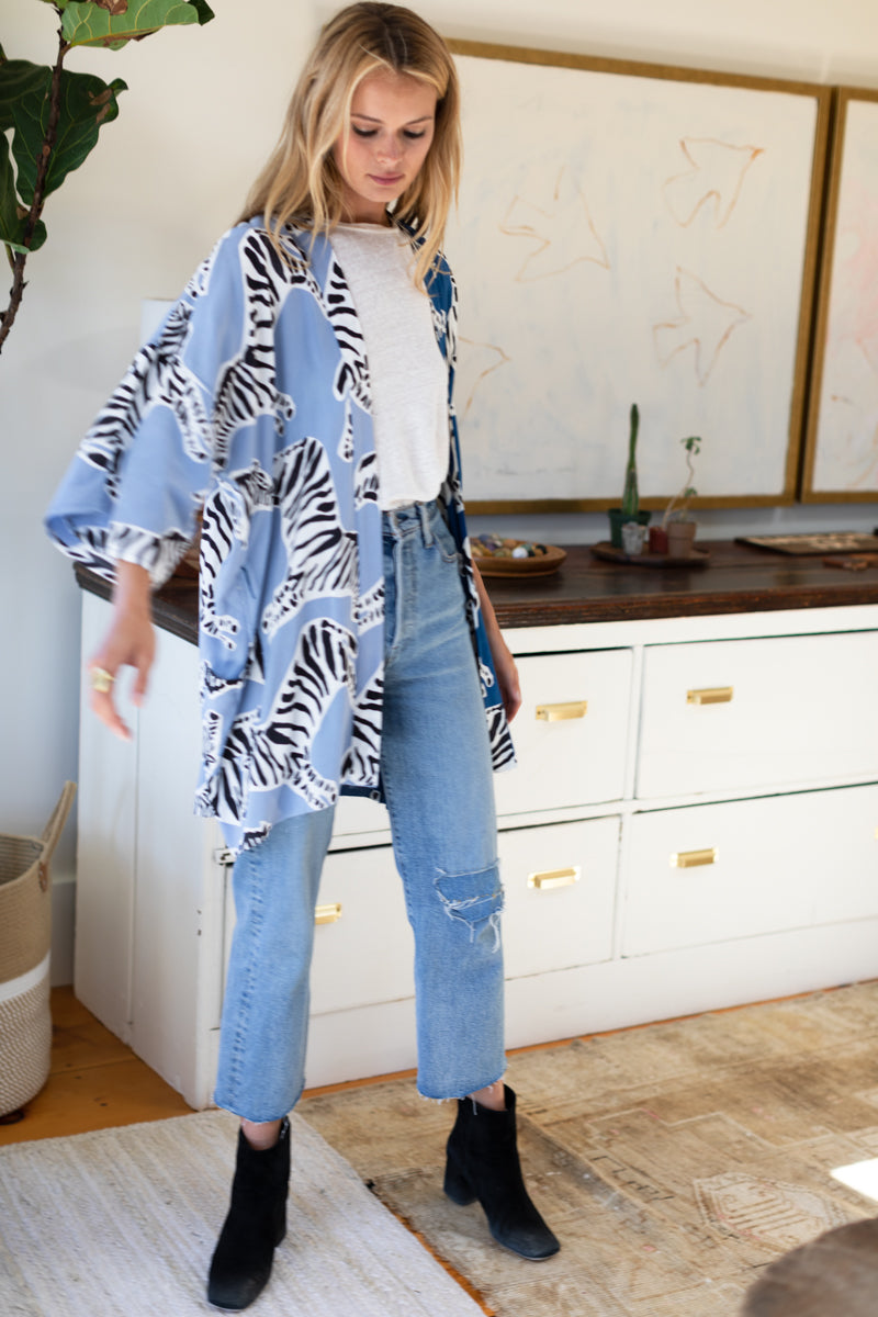 Fete Kimono - Zebra Patchwork