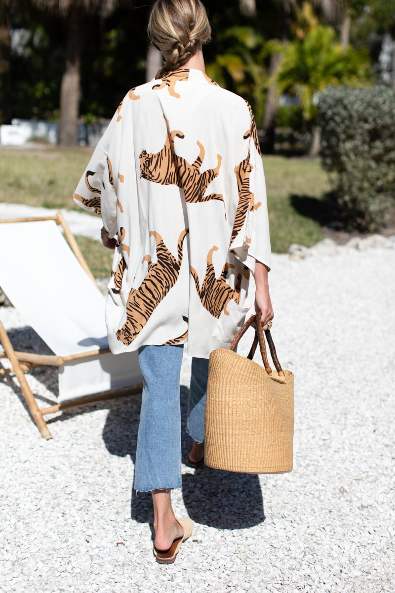 Fete Layering Top - Tigers Egret