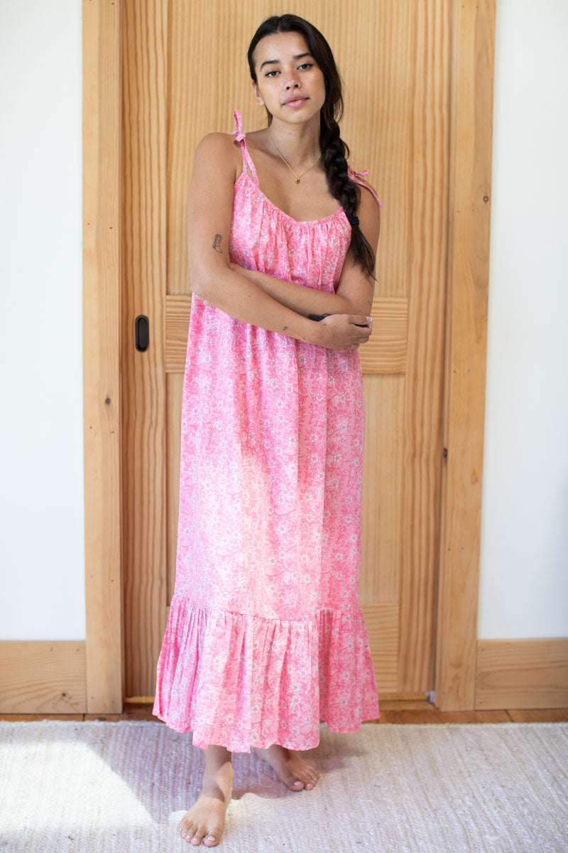 India Sundress - Crocus Peach Organic