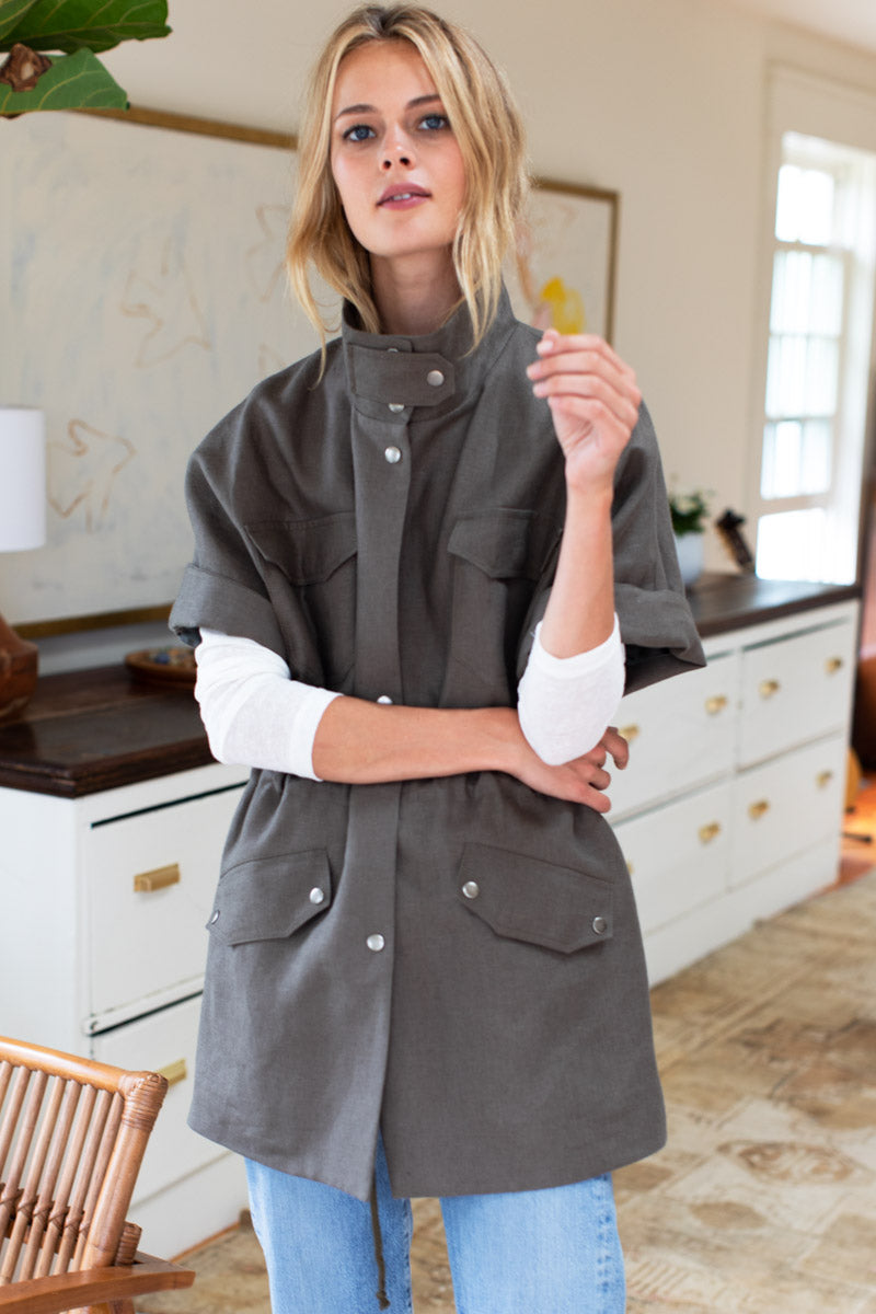Military Layering Jacket - Army Linen