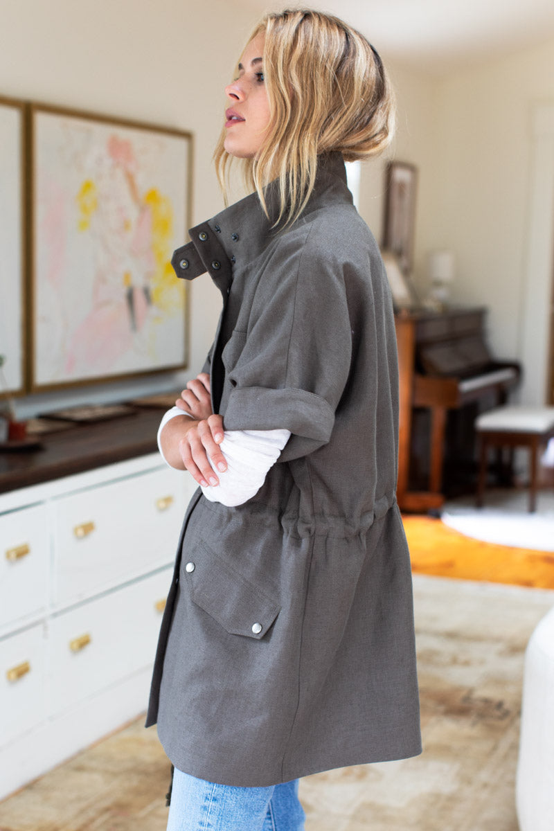 Military Layering Jacket - Army Linen